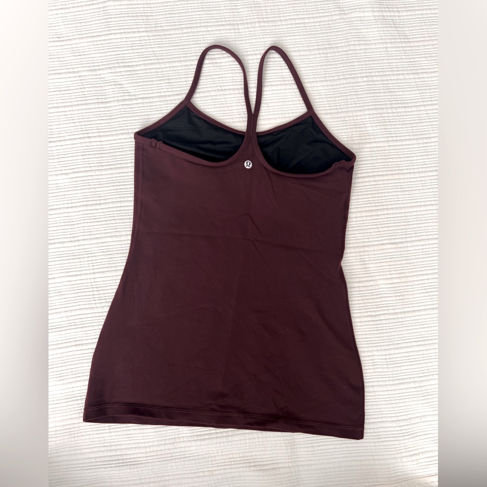 Lululemon Power Y Racerback Bra Top in “Bordeaux Drama” - Picture 2 of 4